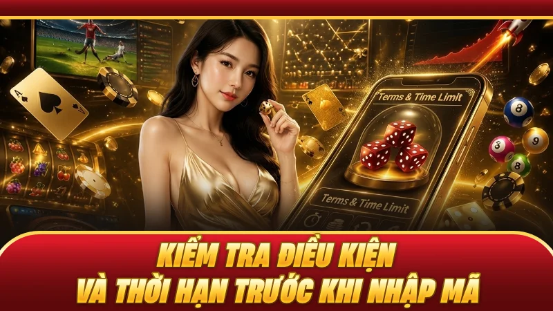 Kiểm tra điều kiện và thời hạn trước khi nhập mã