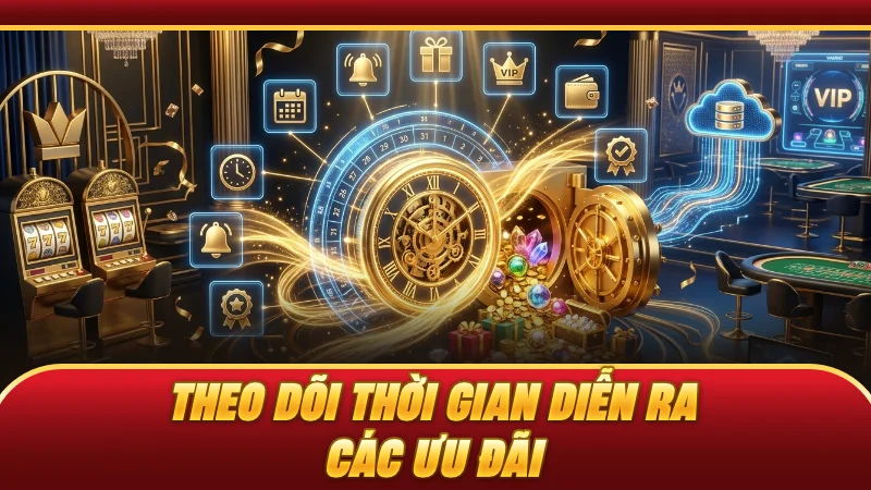Theo dõi thời gian diễn ra các ưu đãi