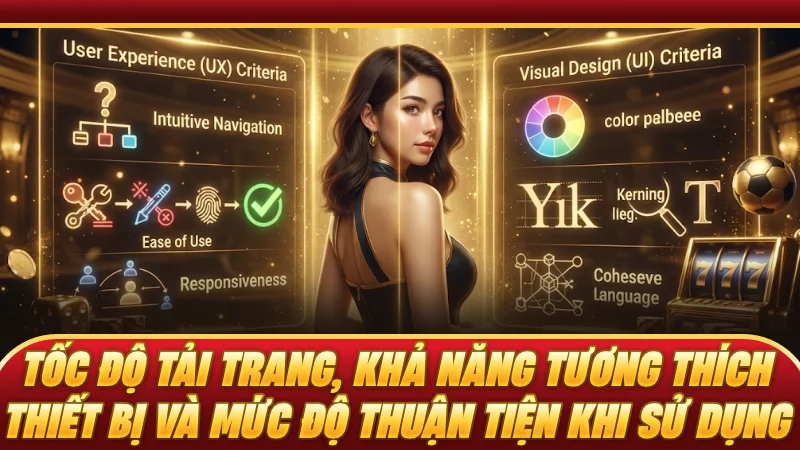 Tốc độ tải trang, khả năng tương thích thiết bị và mức độ thuận tiện khi sử dụng